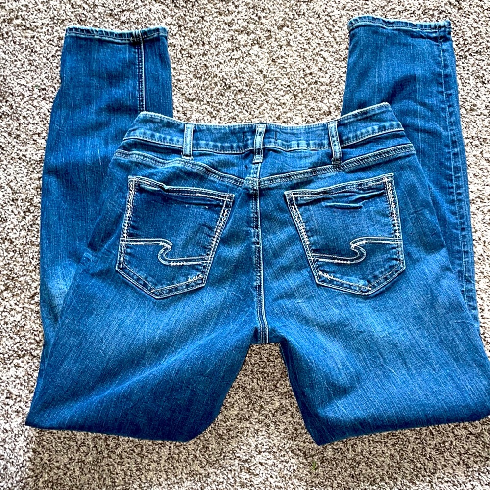 Silver Boyfriend Jeans